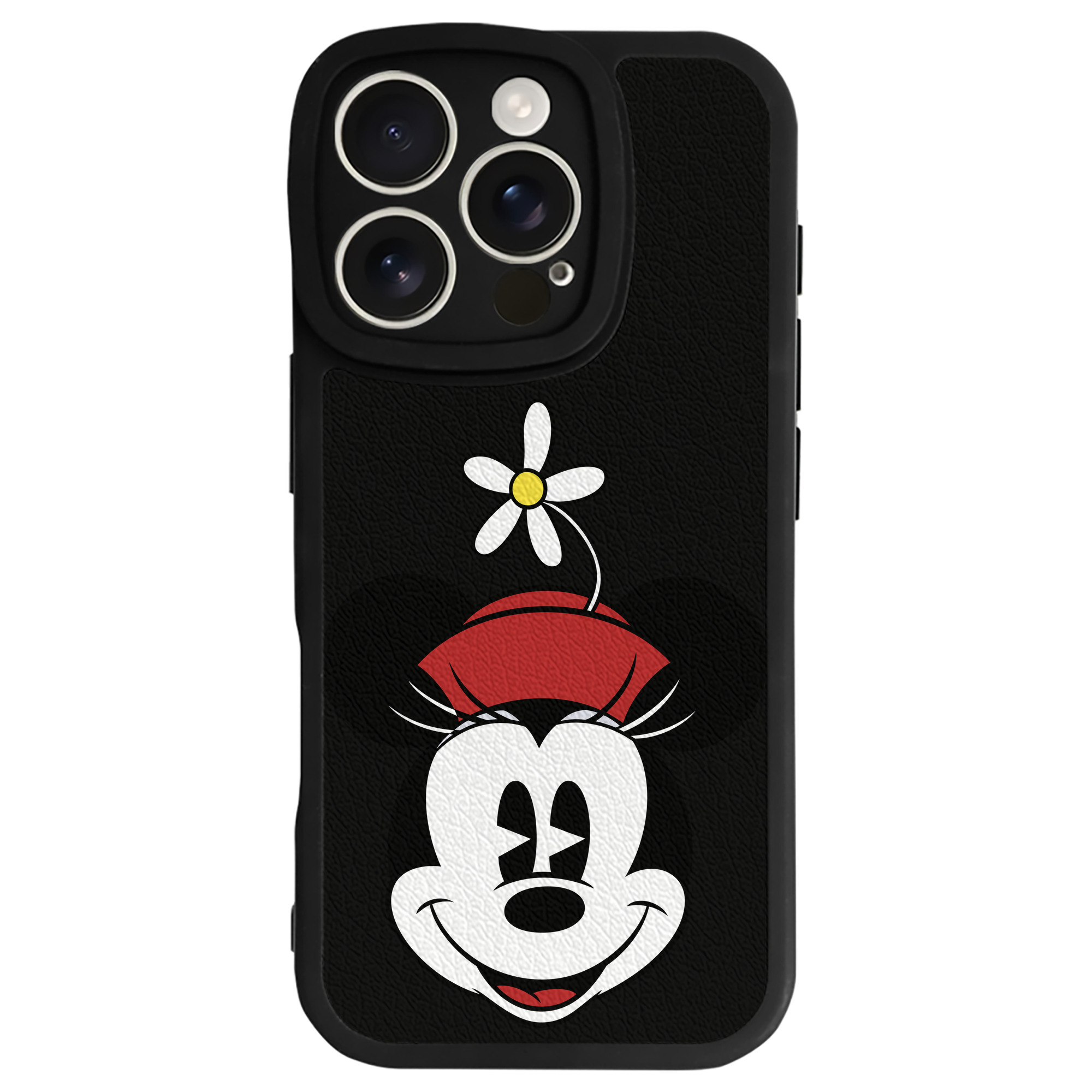 （画像用） ミッキーマウス Mickey Mouse 【iPhone 16シリーズ対応】シリコンスマホケース（レザー調） 材質：シリコン